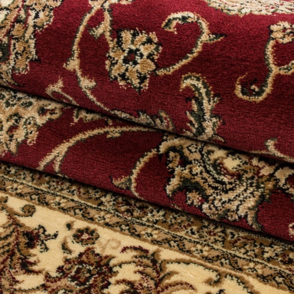 Klassisch Wohnzimmer Teppich Orientalischer Stil Rot mit Bordre